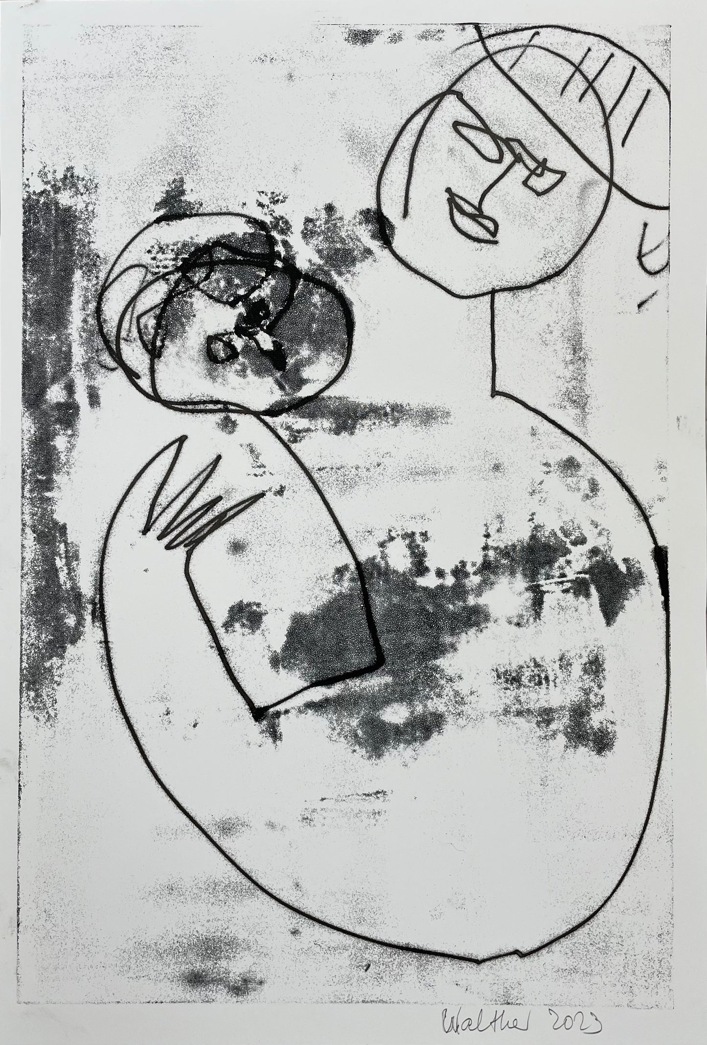 Family: Young Man Holding His Child (I)